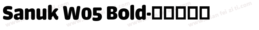Sanuk W05 Bold字体转换
